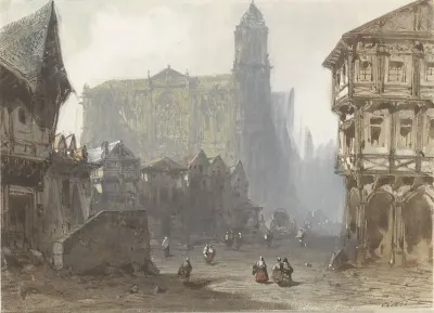 Het Oude Marktplein te Rouen
