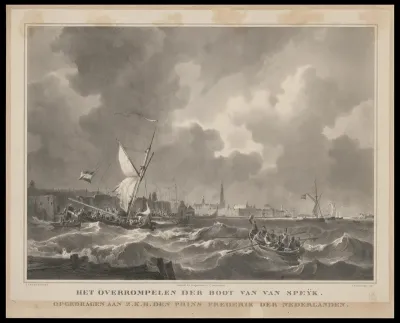 Het overrompelen der boot van Van Speijk.
