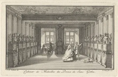 Het penningenkabinet van Johan Willem, hertog van Saksen-Gotha