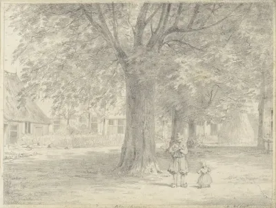 Het plein van Blaricum
