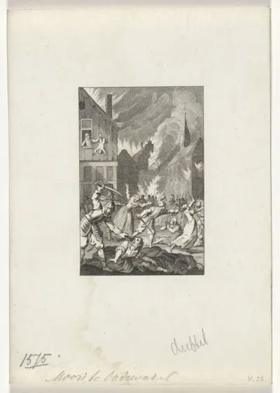 Het plunderen en uitmoorden van Oudewater, 8 augustus 1575