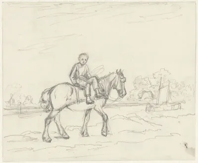 Het schuitenjagerspaard