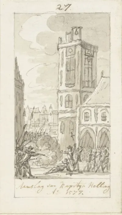 Het sneuvelen van Kapitein Herman van der Helling, 23 november 1577