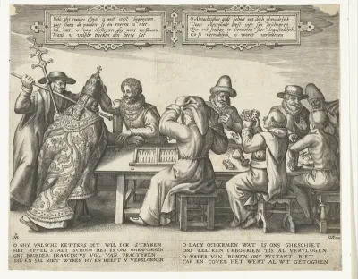 Het spel tegen de monniken, ca. 1570