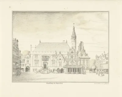 Het stadhuis te Haarlem