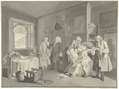 Het sterven van de weduwe, haar latende een onecht kindj (...)