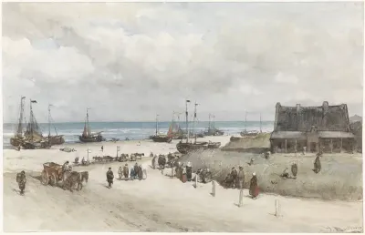 Het strand van Scheveningen