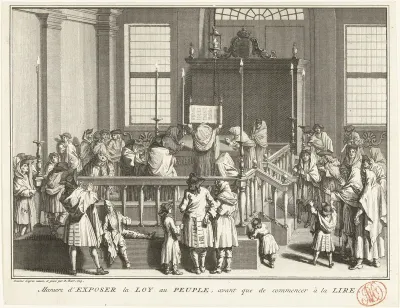 Het tentoonstellen van de Joodse wet aan het volk, ca. 1720-1725