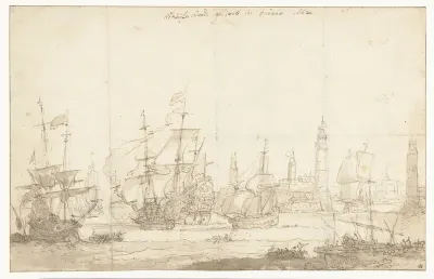 Het uitzeilen van de Spaanse vloot van Havanna in 1662
