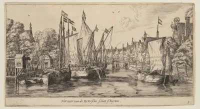 Het veer van de Uytersche Schiet-Schuyten, from Views of Amsterdam