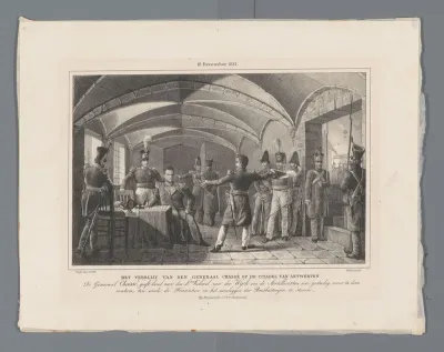 Het verblijf van den generaal Chassé op de Citadel van Antwerpen / (18 December 1832.)