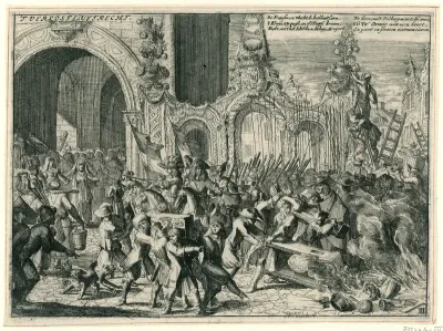 Het vertrek van de Fransen uit Utrecht in november 1673