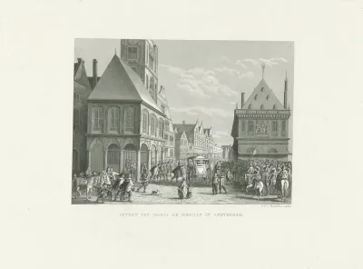 Het vertrek van de koningin Maria de Médicis uit Amsterdam, 1638