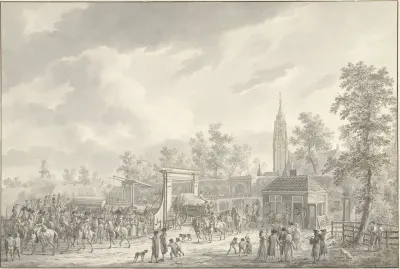 Het vertrek van het garnizoen van Amersfoort in 1790