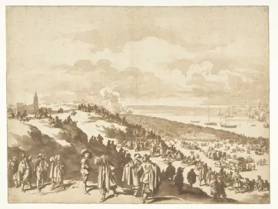Het vertrek van Karel II naar Engeland