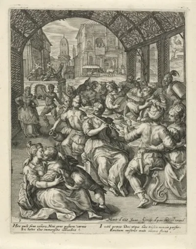 Het volk van Nineve viert feest