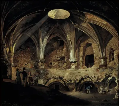 Het zuidwestelijk bolwerk van Kasteel Vredenburg te Utrecht