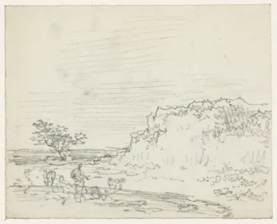 Heuvel bij een water