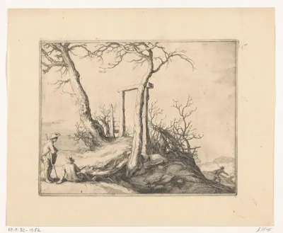 Heuvel met poort