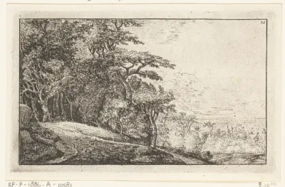 Heuvelachtig landschap met bomen