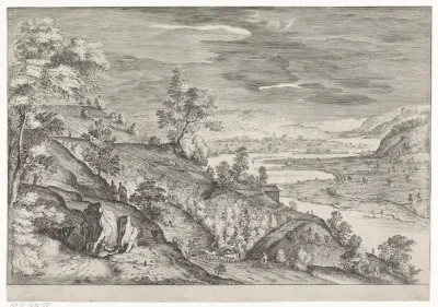 Heuvelachtig landschap met een rivier