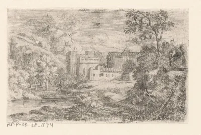 Heuvellandschap met bebouwing