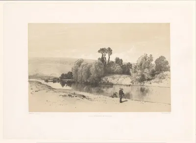 Heuvellandschap met rivier