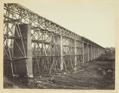 High Bridge Crossing the Appomattox, Near Farmville
