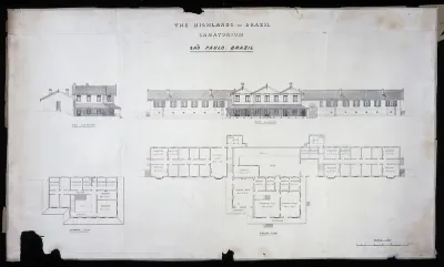 Highlands of Brazil Sanatorium, São Paulo: elevations and plans