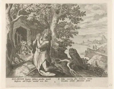 Hilarion de Grote als kluizenaar