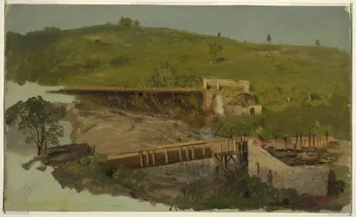Hill with Viaducts and Ruined Mills, Near Catskill, New York
