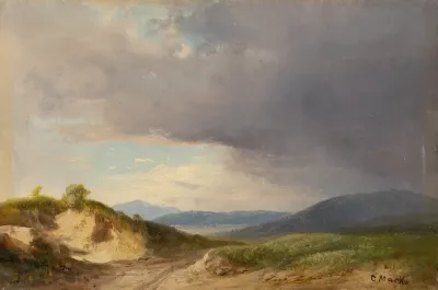 Hilly Landscape with Cloudy Skies