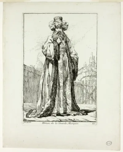 Himan de la Grand Mosquèe, plate eleven from Caravanne du Sultan à la Mecque