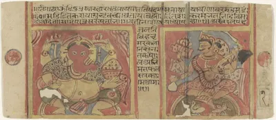 Hindoe goden, Ganesha en Sarasvati