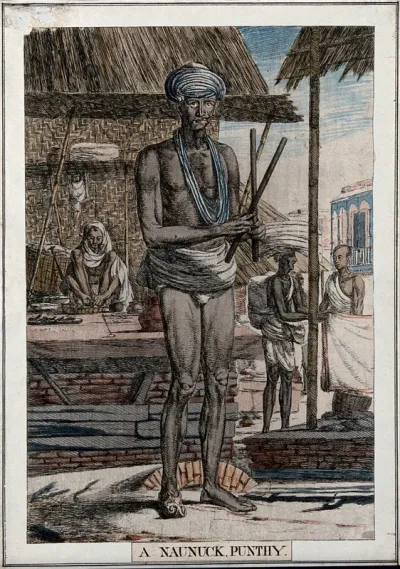 Hindu fakir with one shoe and half a moustache, Calcutta