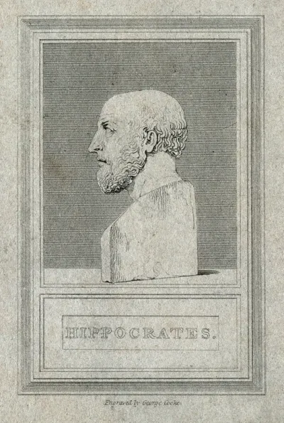 Hippocrates. Line engraving by G. Cooke
