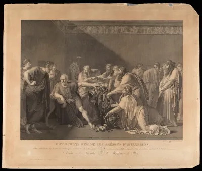 Hippocrates refusing the gifts of Artaxerxes