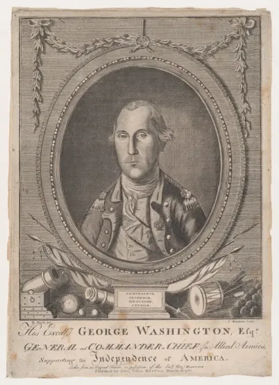His Excellency George Washington, Esq-r., General and Commander in Chief of the Allied Armies, Supporting the Independence of America