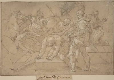 Historical Scene (Composition Study for Chapelle de Guise)