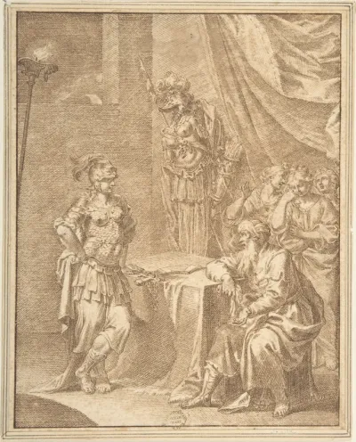 Historical Scene: Study for an Engraving