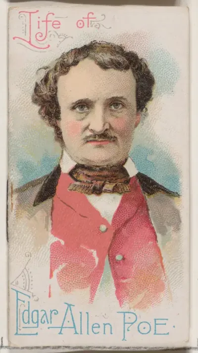 History of Edgar Allan Poe, from the Histories of Poor Boys and Famous People series of booklets (N79) for Duke brand cigarettes