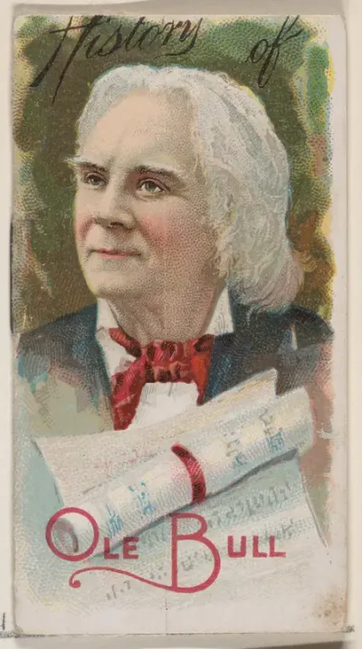 History of Ole Bull, from the Histories of Poor Boys and Famous People series of booklets (N79) for Duke brand cigarettes