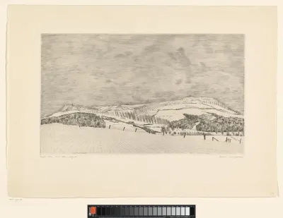 Hiver sur une colline inspirée
