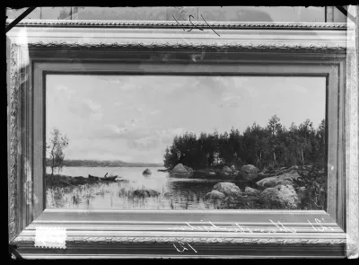 Hjalmar Munsterhjelm: "Lahti Saimaalla (Lahti)", ajoitus n. 1883-1889