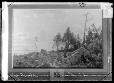 Hjalmar Munsterhjelm: "Maisema (Nummimaisema)", ajoitus n. 1883-1889