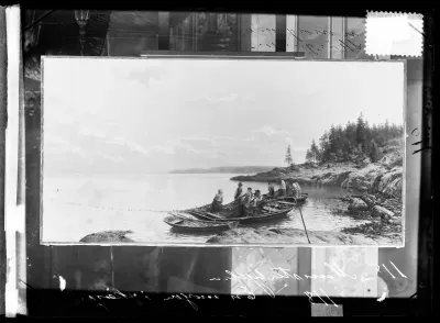 Hjalmar Munsterhjelm: "Nuotanveto (Aamu saaristossa)" vuodelta 1887