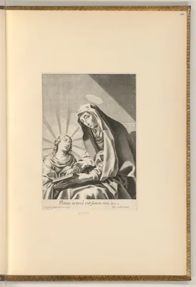 Hl. Anna lehrt Maria das Lesen
