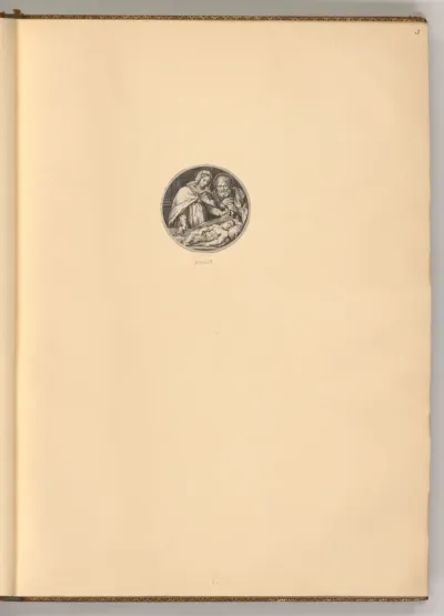 Hl. Familie mit schlafendem Jesuskind (Rundbild)