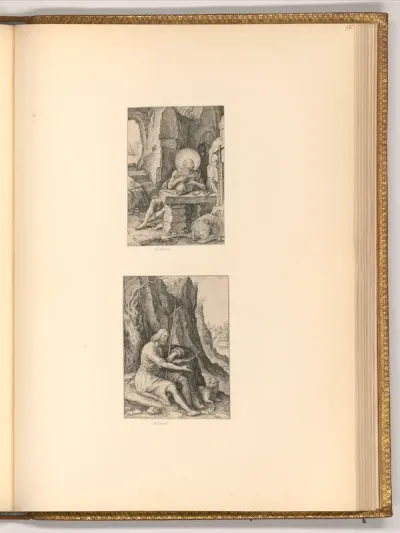 Hl. Hieronymus in der Einöde; Hl. Johannes der Täufer in der Einöde