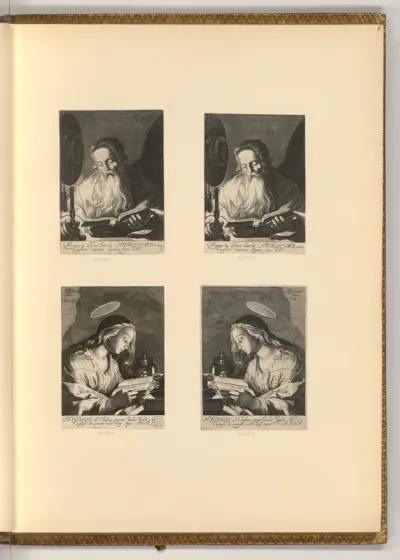Hl. Hieronymus lesend, Maria Magdalena lesend